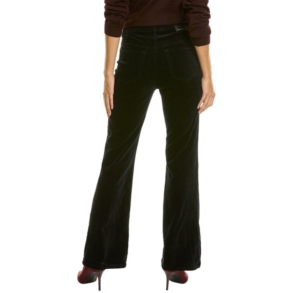 Current/Elliott The Side Street Noir Velvet Bootcut Jean - Picture 2 of 3